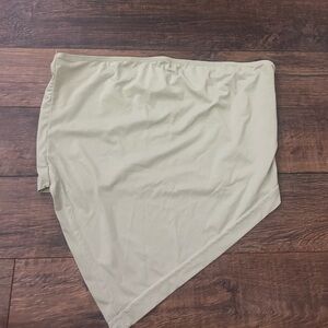 strapless crop top, princess polly, size 6, green